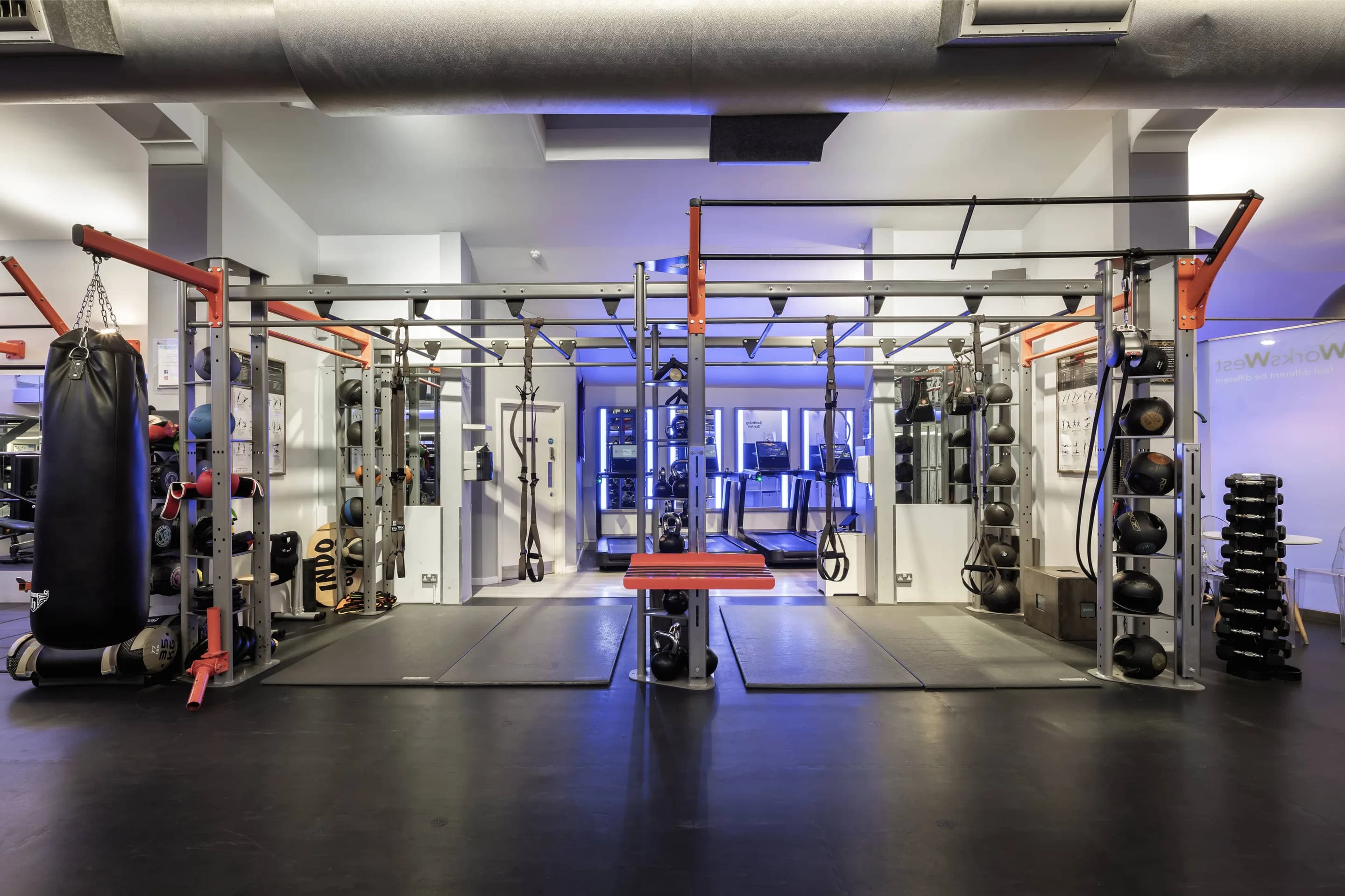 Functional training rig at Body Works West, a gym in Notting Hill, London